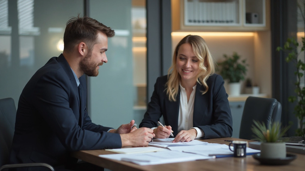 Маркетолог консультируется с коллегой по стратегии цены клика и бюджета рекламной кампании