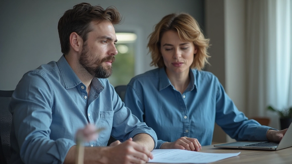 Маркетолог консультируется с коллегой по стратегии цены клика и бюджета рекламной кампании