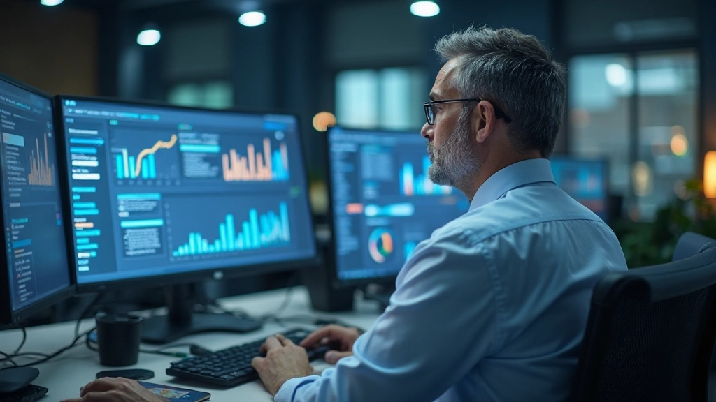 Специалист по маркетингу работает с инструментами таргетирования и аналитики рекламной кампании