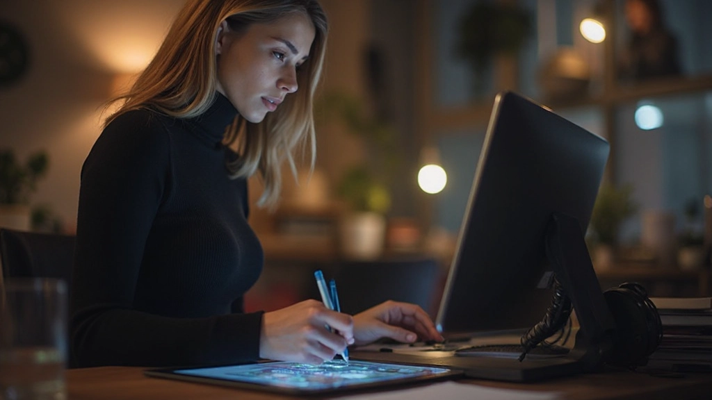 Профессиональный дизайнер создает креативный баннер для онлайн-рекламной кампании